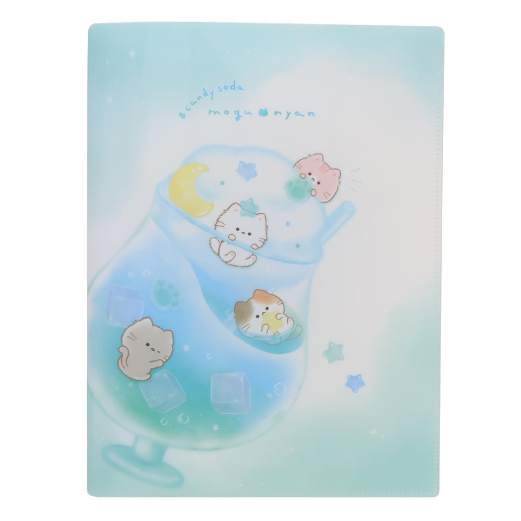 もぐにゃん ポケットファイル 10ポケットクリアファイル キャンディソーダ カミオジャパン 新学期準備文具 かわいい グッズ拍卖