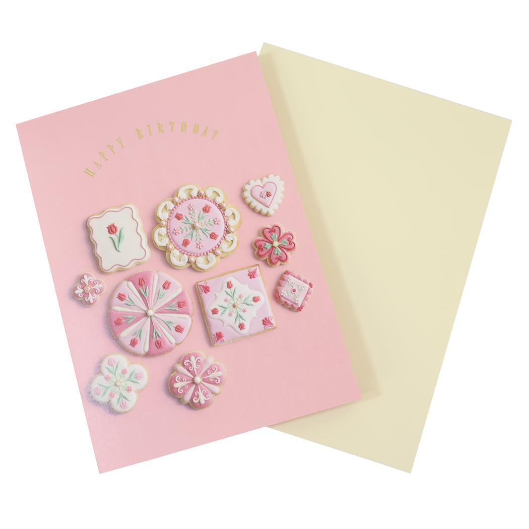 KUNIKA グリーティングカード バースデーカード pink Green Flash メッセージカード 誕生日 おしゃれ グッズ拍卖