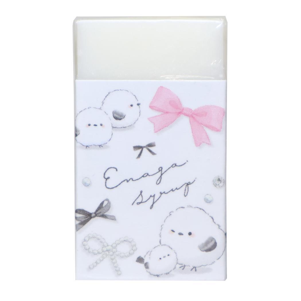 シマエナガ 消しゴム まとまるくん消しゴム ケシゴム エナガシロップ リボン クーリア 新学期準備文具 小学生 中学生 かわいい拍卖