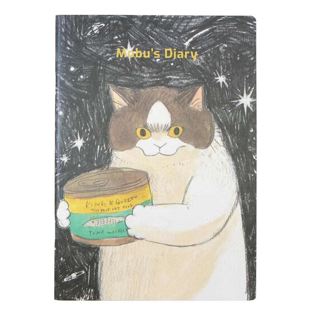 三毛猫モブは猫缶を稼ぎたい Mobu's Diary 方眼ノート A5 綴じノート Mobu ねこ Green Flash 新学期拍卖