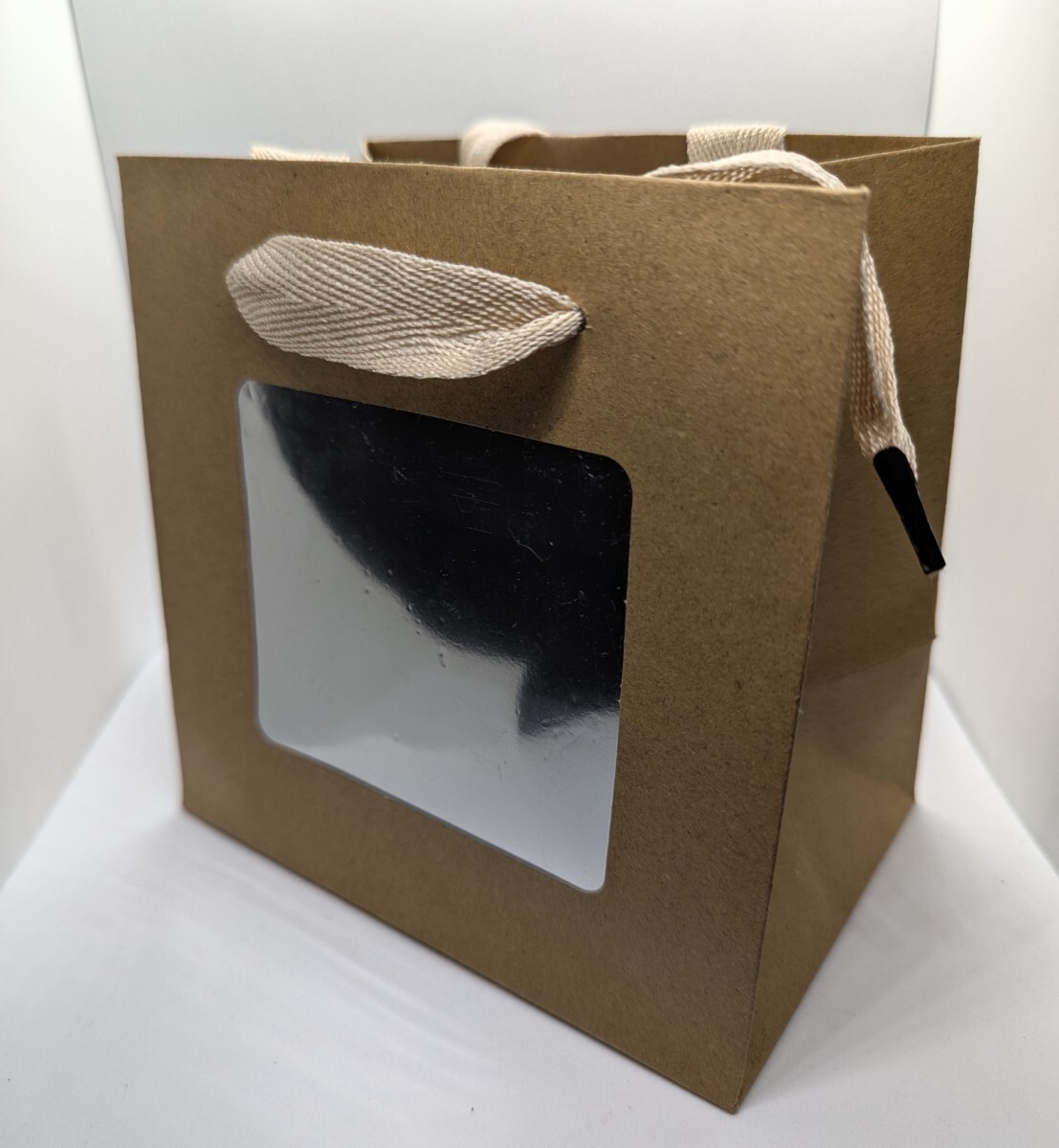 ★【マジックミラー付】紙袋型カメラカバー◆自然に設置できる防犯・観察用◆インテリアに馴染むナチュラルデザイン拍卖