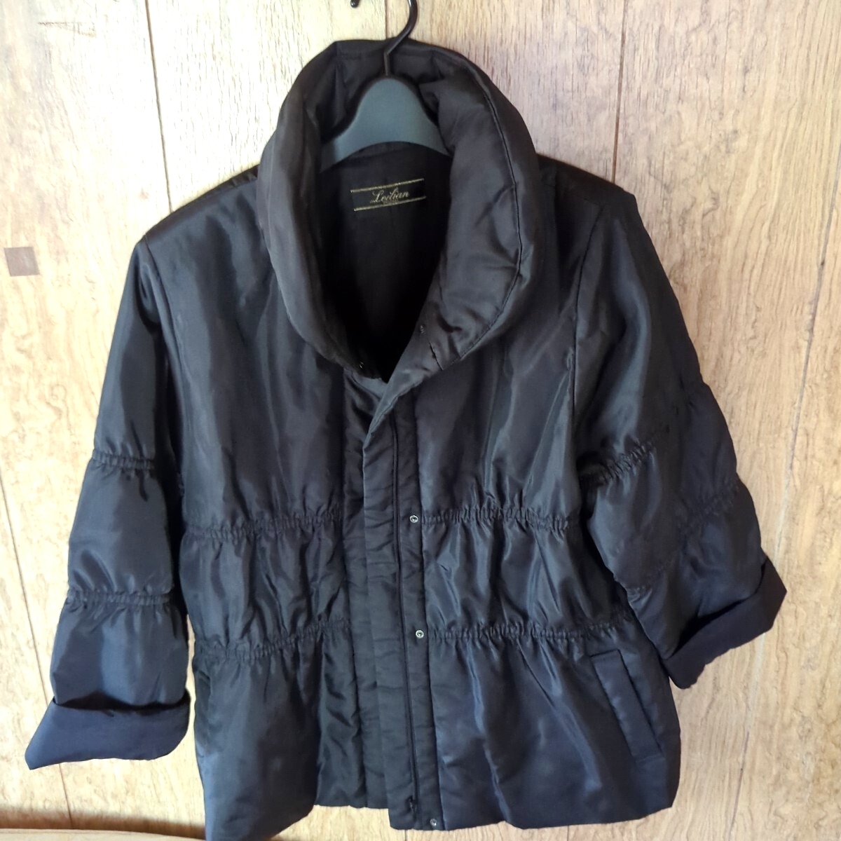 レリアン ボリュームネック 中綿コート レディース ブラック 拍卖