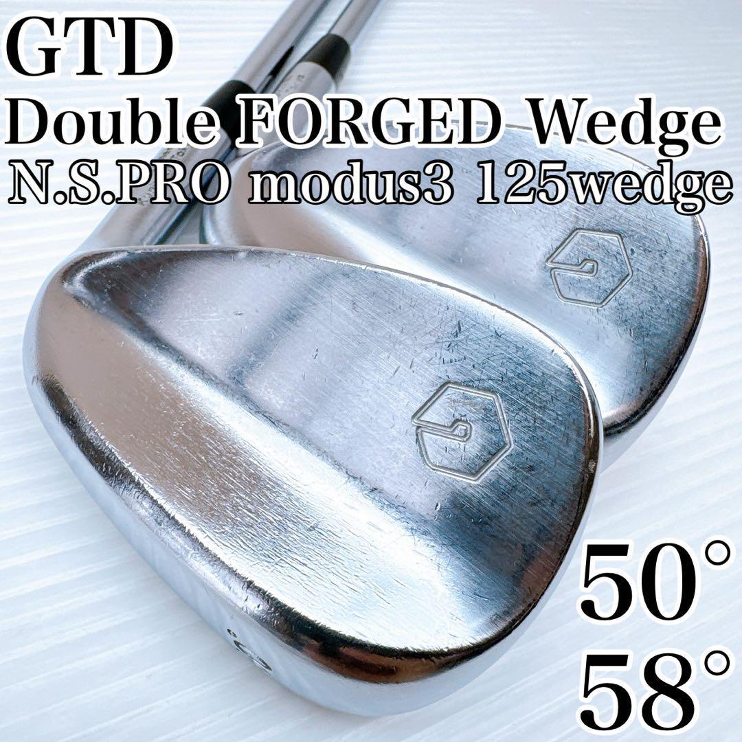 GTD ダブル フォージド ウェッジ 50° 58° N.S.PRO 2本セット/Double FORGED Wedge AW SW スチール NSプロ ジョージ武井 初心者拍卖