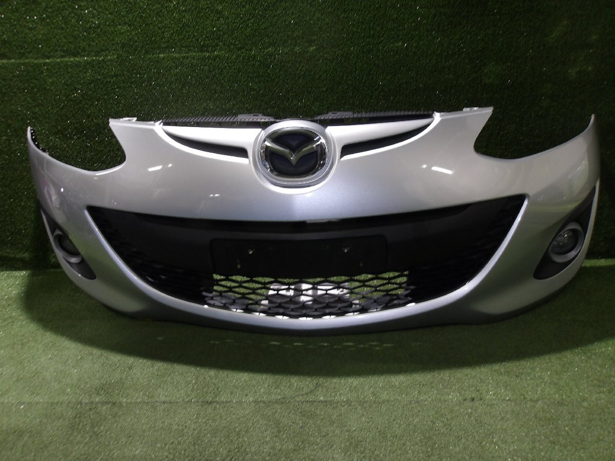 【個人宅発送不可】◇◇マツダ デミオ DEJFS 純正 フロントバンパー DR61-50031 フォグ付 シルバー/22V◇◇拍卖