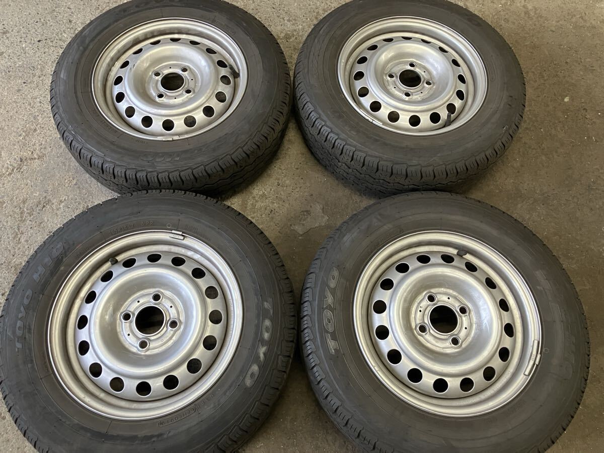 中古 日産 NV150 ADバン用 TOYO H10 夏タイヤ 6部山 165R14LT 6PR 2019年拍卖