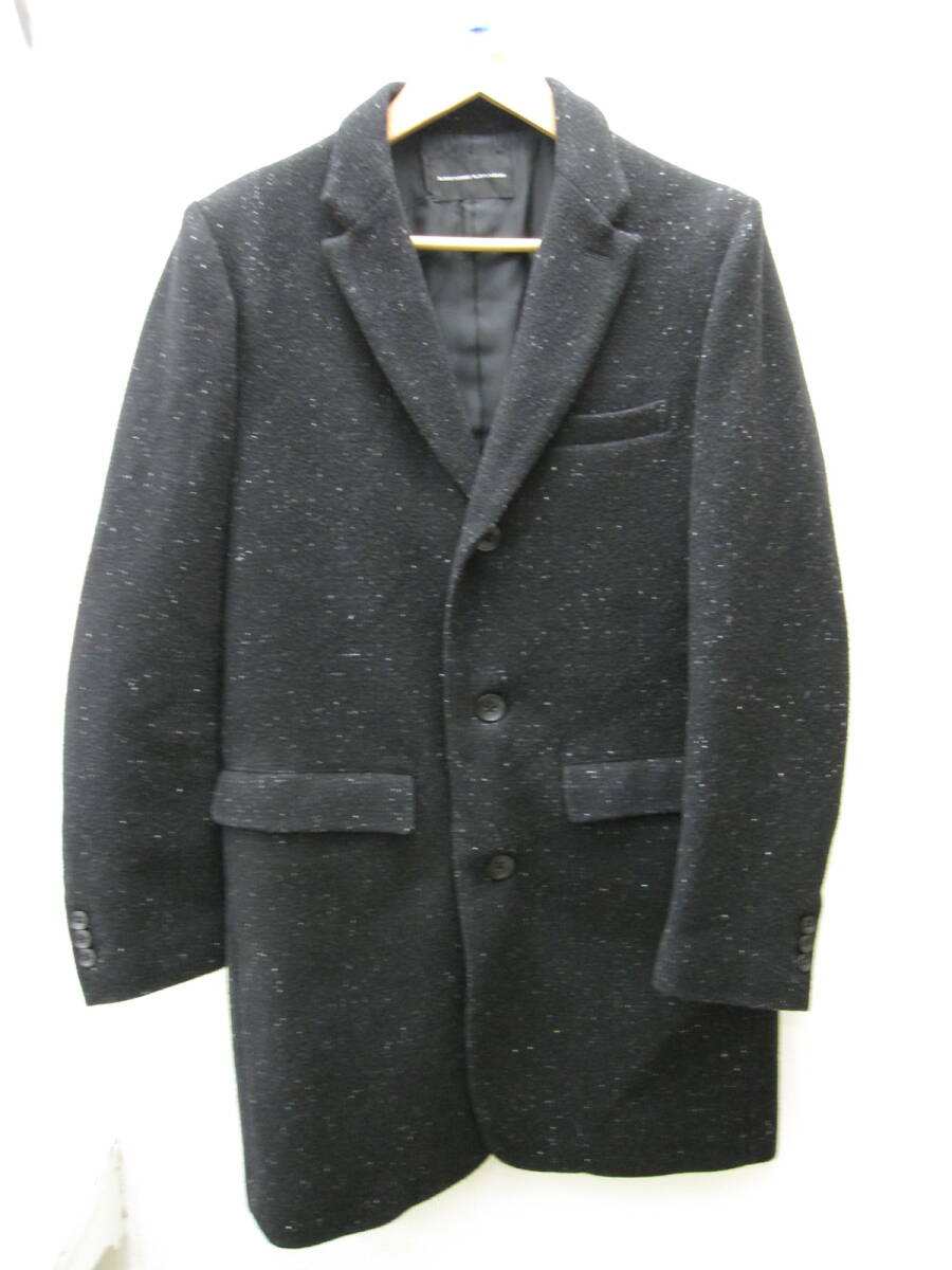 it/564011/2509/LOUNGELIZARD ラウンジリザード ウール コート/ブラック/サイズ3拍卖