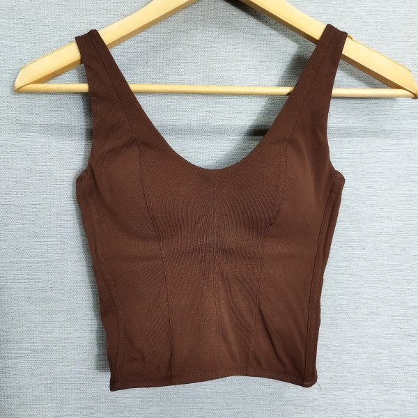 I588 AMATERAS アマテラス DREAMY TANKTOP ドリーミー タンクトップ インナー ウェア コットン混 レディース ブラウン系 サイズ XS拍卖