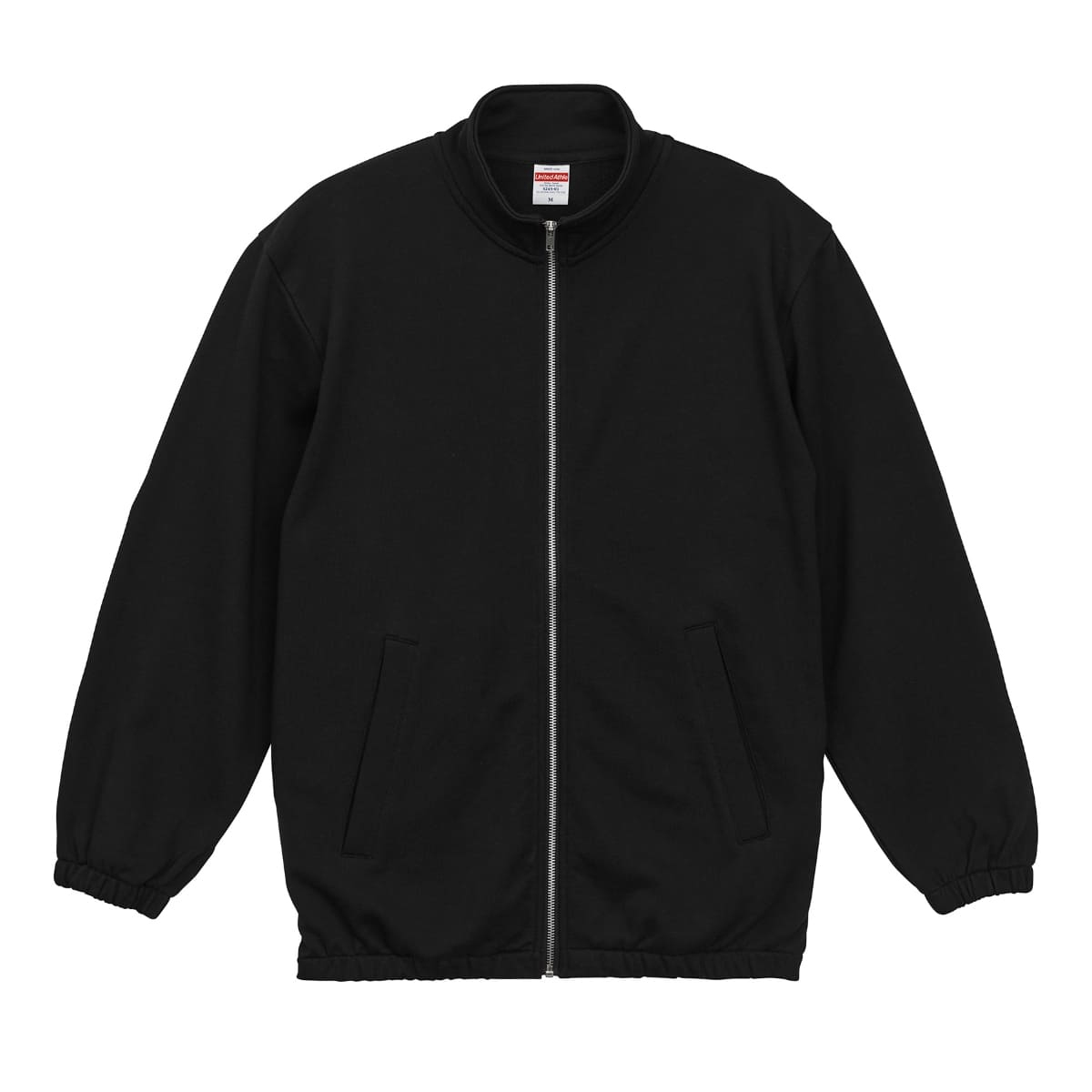 10.0オンス スウェット フルジップ スタンド ジャケット(裏パイル) UnitedAthle5245 ブラック M拍卖