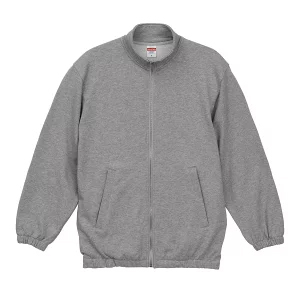 10.0オンス スウェット フルジップ スタンド ジャケット(裏パイル) UnitedAthle5245 ミックスグレー XL拍卖