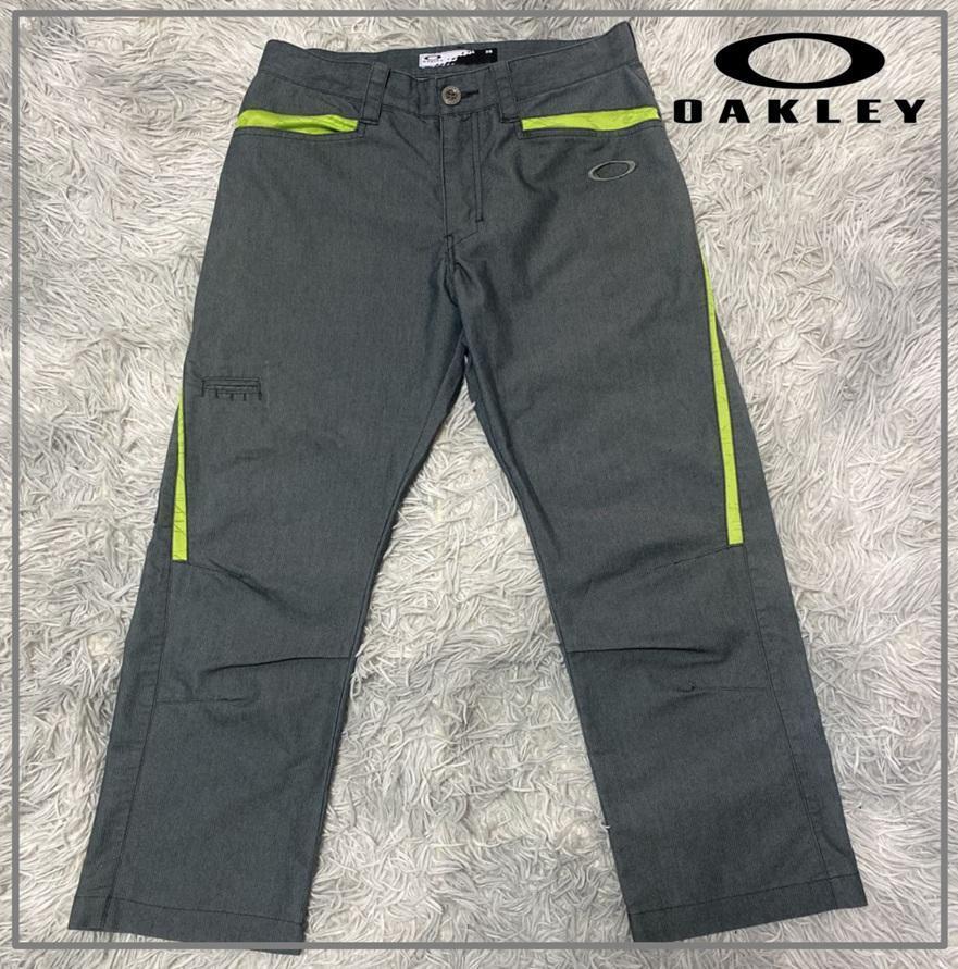00s OAKLEY オークリー 刺繍ロゴ ナイロン パンツ 4345拍卖