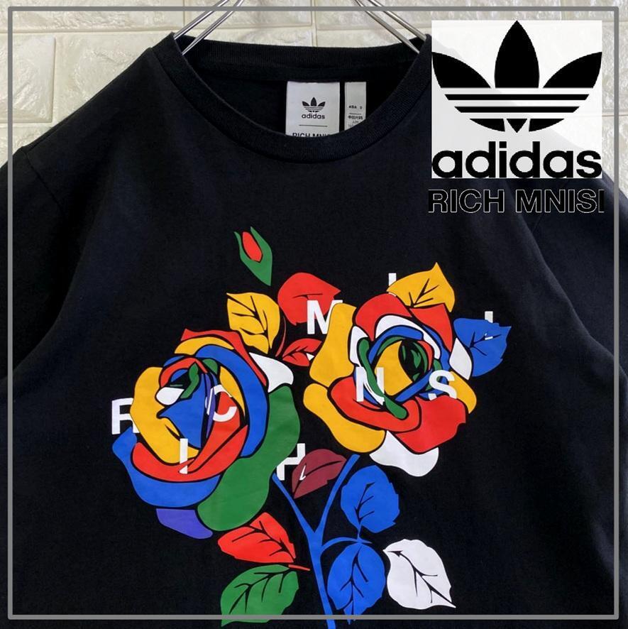 【コラボ】 アディダス × リッチムニシ カラフルフラワー Tシャツ 4337拍卖