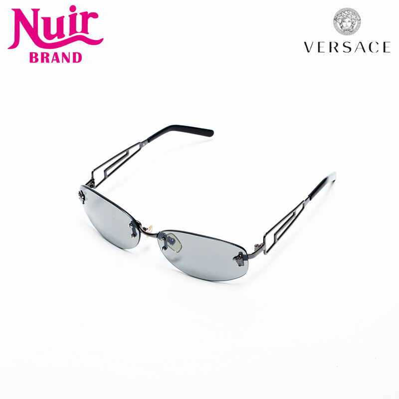 ヴェルサーチ VERSACE サングラス リムレス メデゥーサ ブラック拍卖