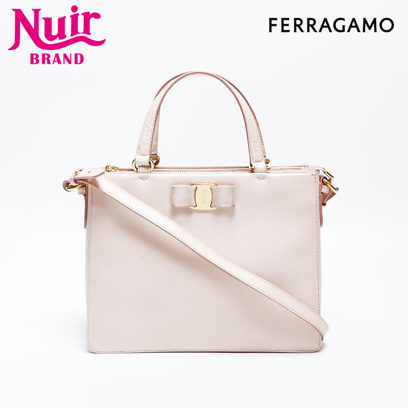 サルヴァトーレフェラガモ Salvatore Ferragamo ショルダーバッグ ヴァラ 2way レザー ピンク拍卖