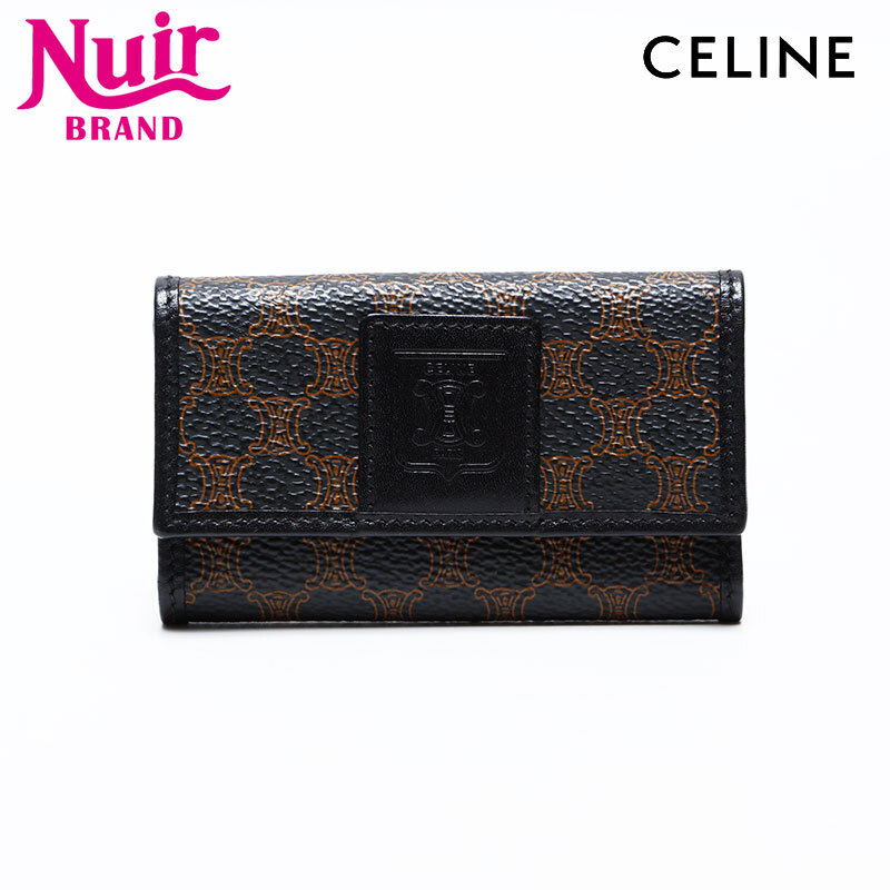 セリーヌ CELINE キーケース PVC トリオンフ マカダム ブラック拍卖