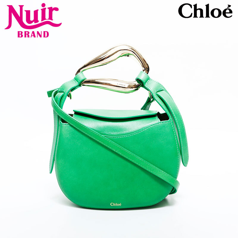 クロエ Chloe ショルダーバッグ レザー キス 2way グリーン拍卖