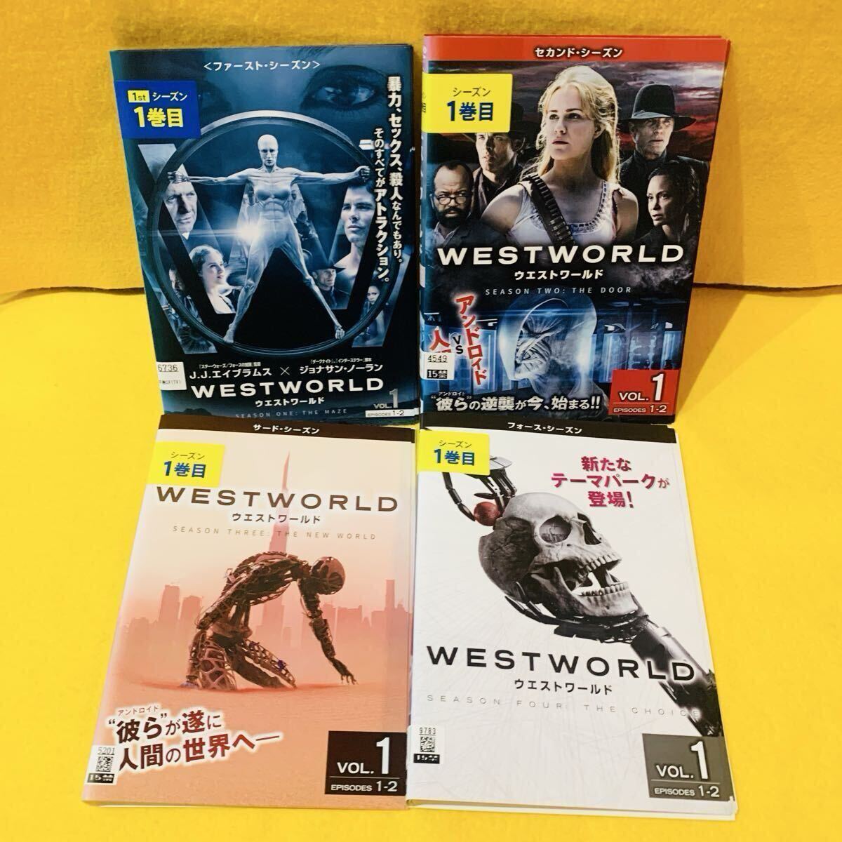 WEST WORLD ウエストワールド シーズン1 2 3 4 全18巻 全巻セット DVD レンタル落ち 海外ドラマ 拍卖