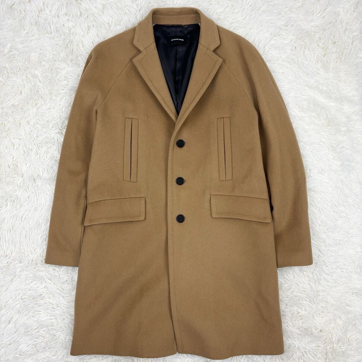 DIET BUTCHER SLIM SKIN ダイエット ブッチャー スリム スキン 名作 2016A/W チェスターコート キャメル 1 日本製拍卖