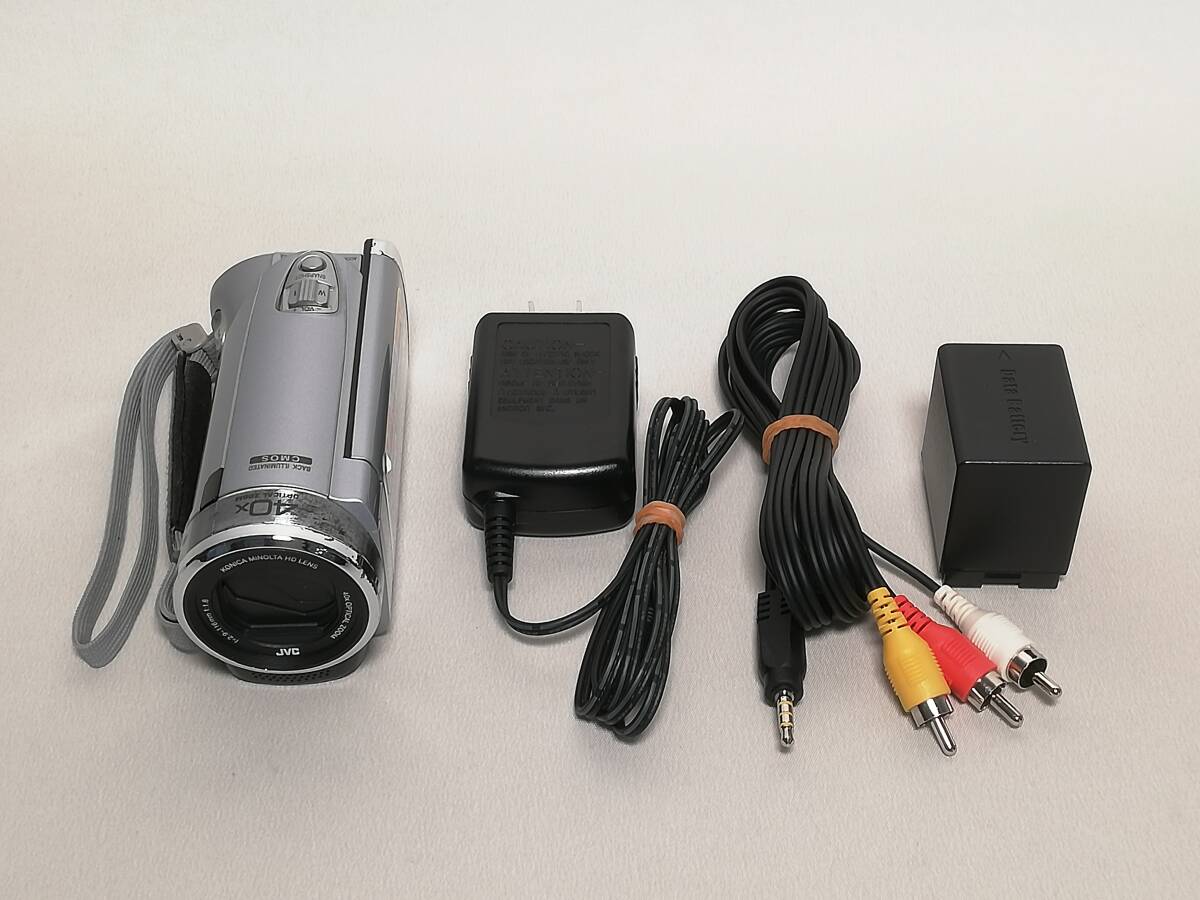 【動作確認済】JVC GZ-E220-S Everio ハイビジョンメモリームービー ビデオカメラ拍卖