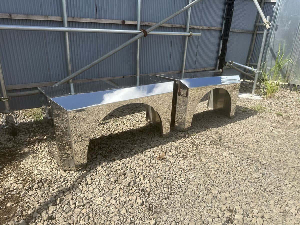 デコトラ バスフェンダー リアフェンダー ステンレス アートトラック 2t ガンダム系 仕事車系拍卖