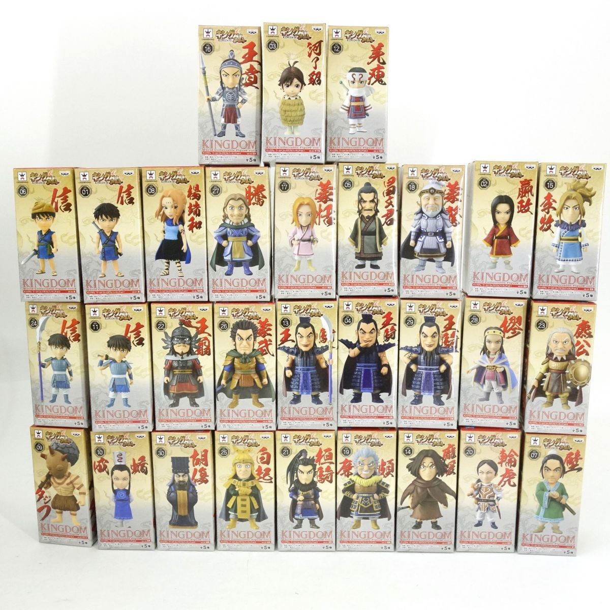 064 【未開封】KINGDOM キングダム ワールドコレクタブルフィギュア ワーコレ vol.1〜vol.6 コンプリートセット テープ二重貼り有拍卖