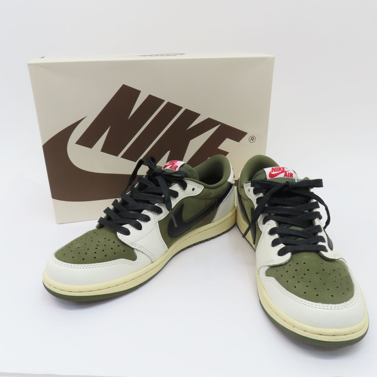 153s NIKE × Travis Scott ナイキ トラヴィススコット AIR JORDAN 1 LOW OG エア ジョーダン ロー DM7866-200 US8.5 26.5cm 箱有 ※中古拍卖