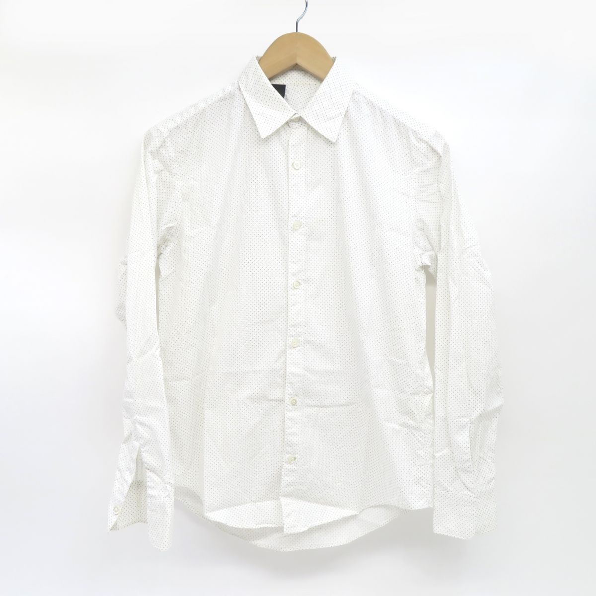 130 N.HOOLYWOOD エヌ ハリウッド ドット 長袖シャツ サイズ36 252-SH03peg ※中古拍卖