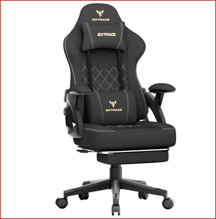 ゲーミングチェア オットマン付き 145°リクライニング ゲームチェア 快適拍卖