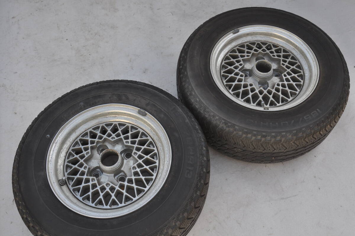 RAYS VOLKⅡ13インチ 6J+13 PCD114.3 4H レイズ ボルクⅡ VOLK2 旧車 当時物 中古2本 JDM拍卖