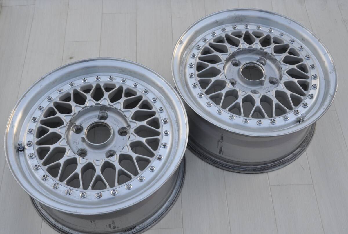 BBS RS043 15インチ 6.5J オフセット36 2本セット 5穴 PCD114.3 旧車 セドリック JDM EK9 SW20拍卖