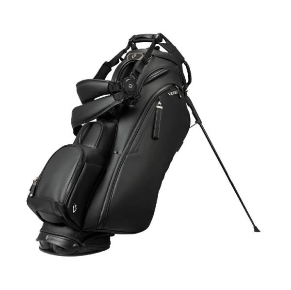 新品即決 2025年モデル VESSEL Player5.0 Pro Stand9.5型 スタンドキャディバッグ BLACK ブラック ダブルストラップ拍卖
