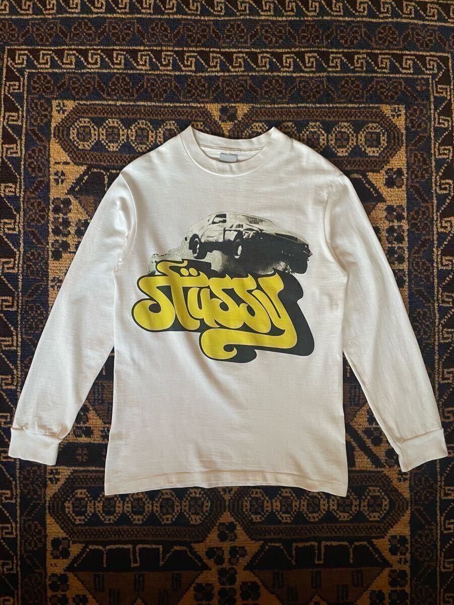 希少 stussy × skatething LONG T-SHIRTS ステューシー スケートシング ロンT スケシン sk8thing cavempt c.e. goodenough a bathing ape拍卖