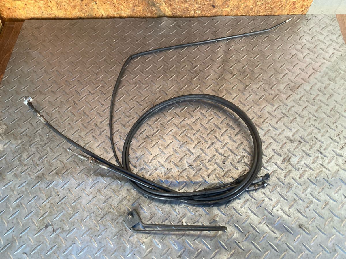 60683■ ホンダ エイプ50 AC16 ... ロングワイヤー アクセル (1100前後) クラッチ (1200前後) フロントブレーキ (1300前後) セット拍卖