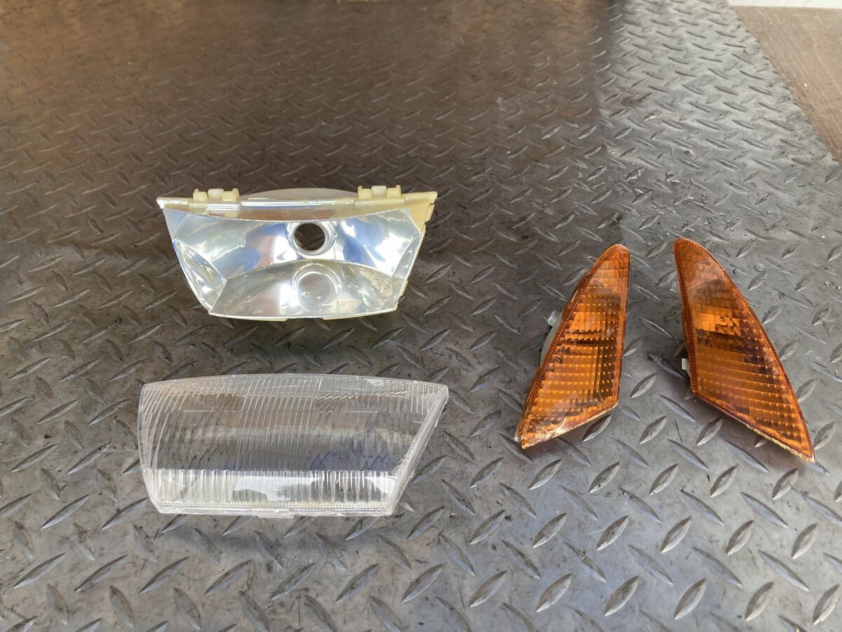 60662■ ヤマハ スーパージョグZR JOGZR 3YK (671番台〜) 純正 ヘッドライト フロント ウインカー レンズ拍卖