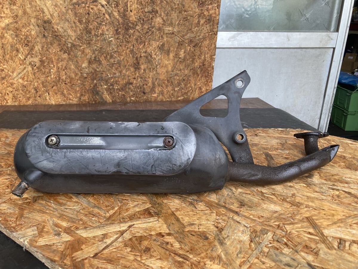 61127■ ヤマハ ビーノ 5AU (027番台〜) 実動 吹き上がりOK!! 純正マフラー (5AU-14610)拍卖