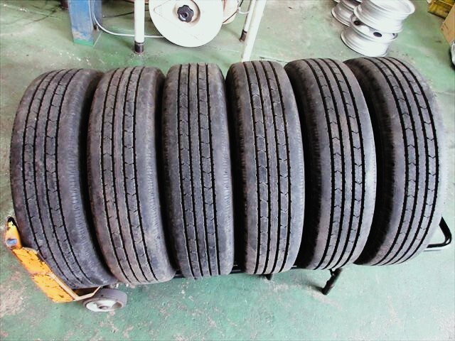 送料無料 新車外し 195/75R16 BS R202 2022年製 6本セット イボ付き バリ溝拍卖