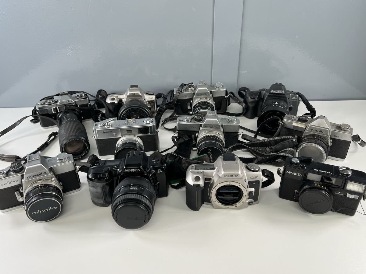 ◆まとめ売り MINOLTA ミノルタ フィルムカメラ インスタントカメラ コンパクトカメラ 11点 カメラ レトロ 現状品 中古品 ●管理KA300拍卖
