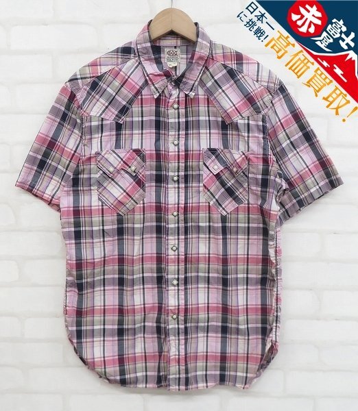 9T5879/THE REALMcCOY'S 600RANCH 901S 半袖チェックウエスタンシャツ リアルマッコイズ拍卖