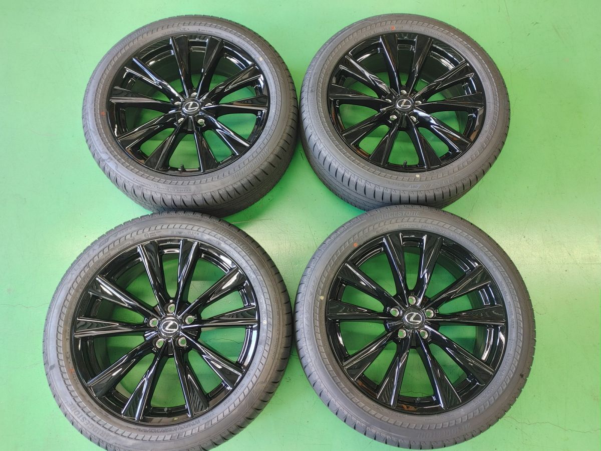 レクサス 20 NX Fスポーツ 20インチ 純正アルミホイール付ランフラットタイヤ 4本SET 235/50R20 2025年製 7.5J +35 5H 114.3 新車外し品拍卖