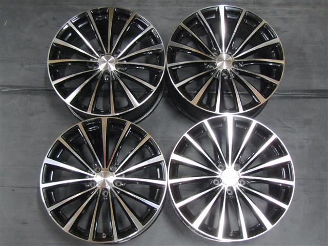 130 マークX コスミック VENERDI DUCALE 社外 19インチアルミホイール 4本SET 8.5J +45 +35 5H 114.3 73φ 前後サイズ違い クラウン拍卖