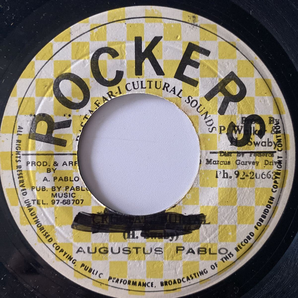 Rare! Augustus Pablo Crucial Burial / Sound of Promotion Dub King Tubby 7inch拍卖