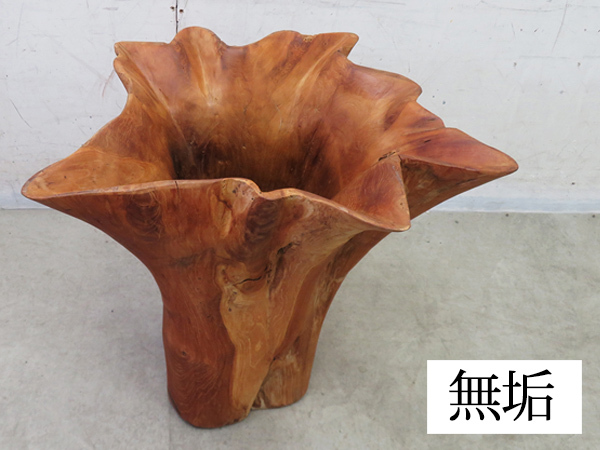 ■P902■美品■チーク無垢■オーガニック■プランターカバー■プランターポット■植木鉢カバー■鉢カバー■北欧モダン拍卖