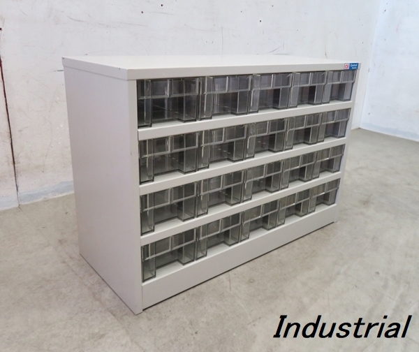 ■P937■美品■セントラル■4段5列パーツケース■小物収納■インダストリアル■スチール■ホワイト■工具箱■部品入れ■拍卖