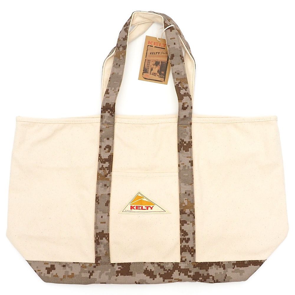 G06421 新品 KELTY LARGE CANVAS TOTE 2.0 トートバッグ 【サイズ:30L】 デジタルカモフラージュ 大容量 ケルティ メンズ拍卖
