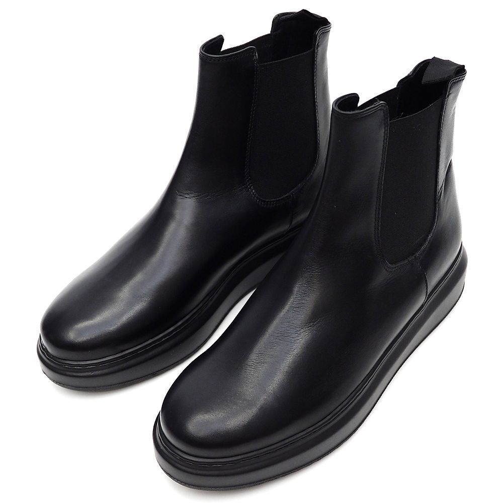 H06399 新品 ESTNATION × CORSO/ROMA 9 サイドゴア レザーブーツ 【サイズ:40】 ブラック エストネーション メンズ拍卖