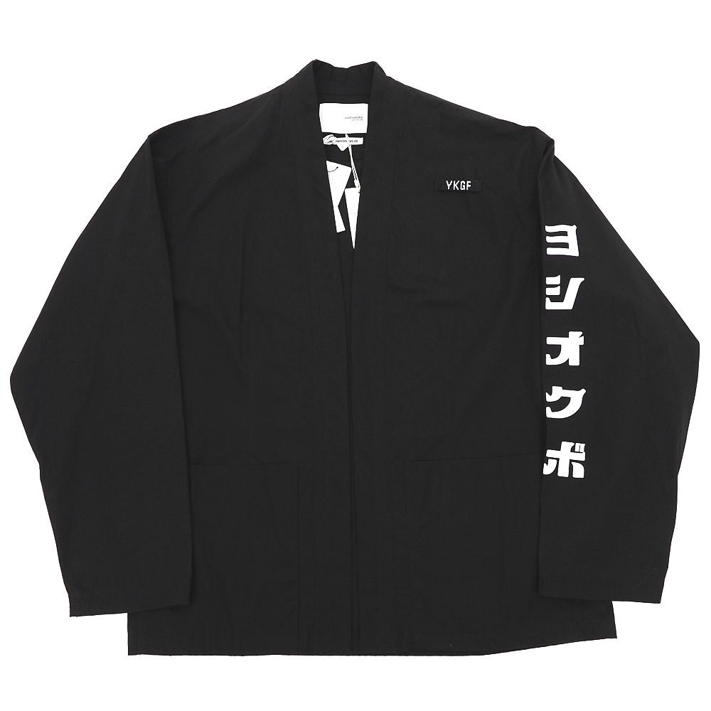 H06114 新品 yoshiokubo SASHIKO JACKET ジャケット 【サイズ:3】 ブラック ヨシオクボ メンズ拍卖
