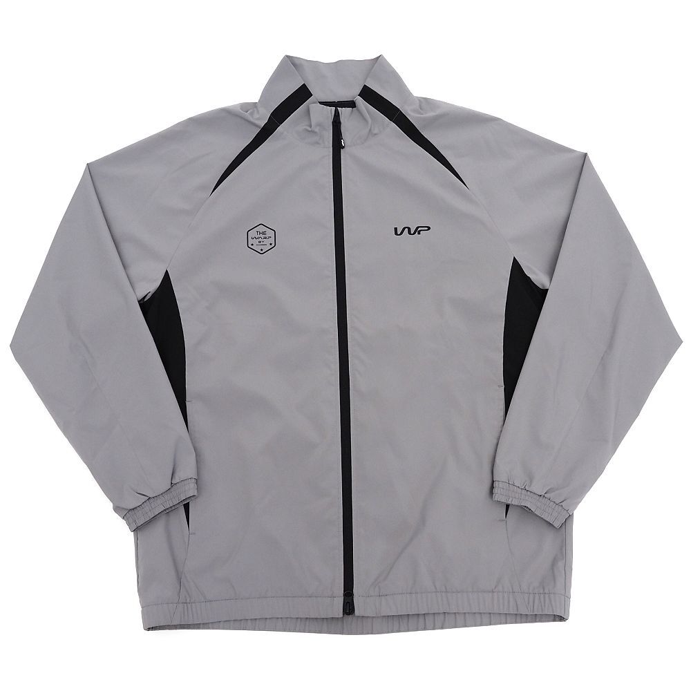 H06382 超美品 THE WARP BY ENNERRE/ウォームアップ ジャケット 【サイズ:L】 グレー ゴルフウエア ザワープバイエネーレ メンズ拍卖