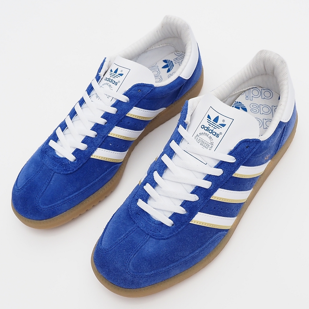 H06506 未使用品 adidas/HAND 2 スエードレザー スニーカー 【サイズ:US10(28cm)】 ブルー ID2115 アディダス メンズ拍卖