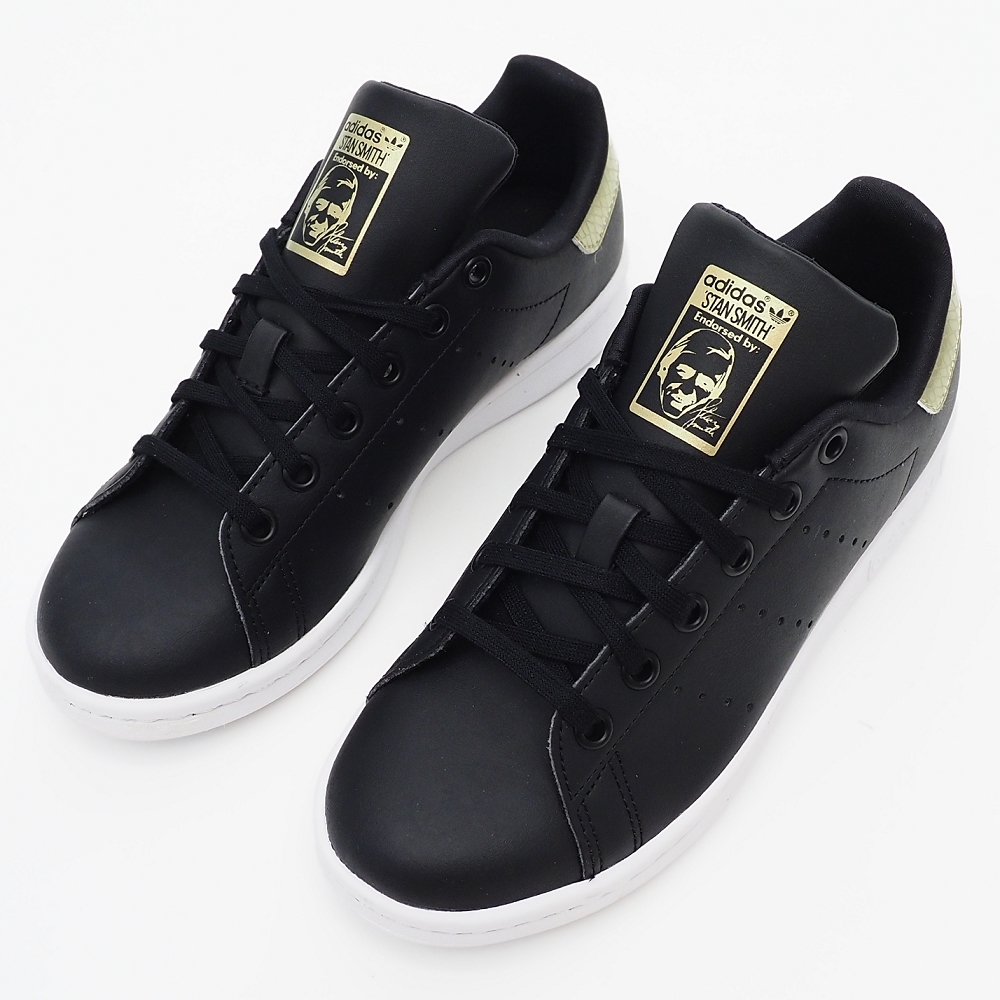 H06489 未使用品 adidas/STAN SMITH J スニーカー 【サイズ:US4(22.5cm)】 ブラック GY4254 スタンスミス アディダス レディース拍卖