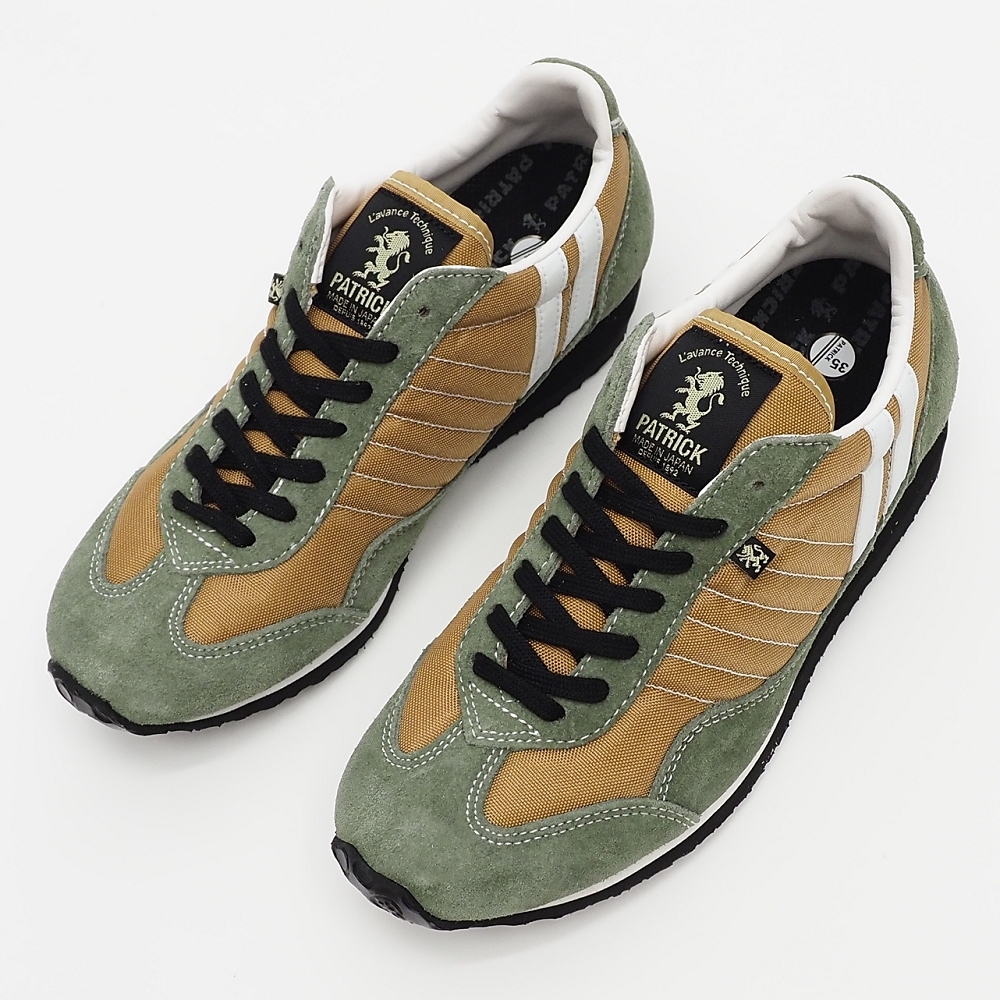 H06721 未使用品 PATRICK STADIUM スニーカー 【サイズ:35(22.5cm)】 ベージュ/カーキ 23983 パトリック レディース拍卖