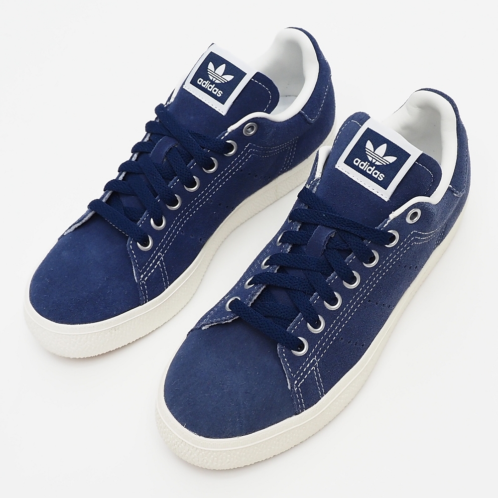H06675 未使用品 adidas/STAN SMITH CS スエードレザー スニーカー 【サイズ:US6.5(24.5cm)】 DARK BLUE アディダス メンズ レディース拍卖